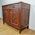 Vintage Frans Dressoir Commode, Ladekast, Badkamermeubel Met Marmer Blad. 30 thumbnail 8