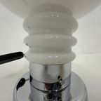 Vintage Space Age Table Lamp Opaline And Chrome , 1970’S thumbnail 7