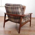 Vintage Design Fauteuil Teak + Nieuwe Stoffering Naar Wens thumbnail 3