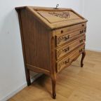 Brocante Queen Ann Secretaire, Ladekast, Landelijk Bureau thumbnail 12