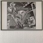 M.C. Escher Art-Punt Relativity In Barth Aluminium Lijst thumbnail 8