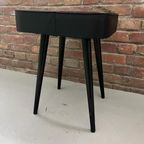 Zwarte Skai Kruk, Vintage Side Table thumbnail 4