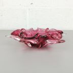 Vintage Murano Glas Schaal Roze thumbnail 4