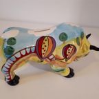 * Porselein Stier Cowparade Stijl Retro Spaarpot thumbnail 7
