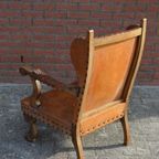 Antieke Oorfauteuil Klauwpoten thumbnail 9