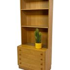 Vintage Kast Boekenkast Wandkast Jaren 60 Eiken Design thumbnail 16