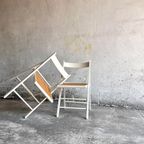 Mid-Century White Folding Dining Chair, Italy 1970S thumbnail 3