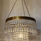 Art Deco Hanglamp Kristal Kroonluchter Met Punt Pegels thumbnail 3