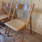 3 Vintage Habitat Klapstoelen Webbing Eetkamerstoelen thumbnail 9