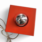 Small Orange Philips Wall / Table Cube Lamp 1970s thumbnail 3