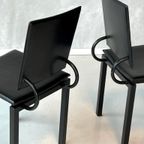 Jaren 80 Eetkamerstoelen 4x Vintage Eettafelstoel Postmodern thumbnail 6