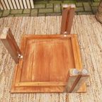 Teakhouten Bijzettafel 60 X 60 Plantentafel Salontafel thumbnail 11
