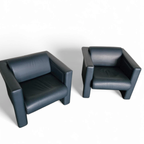 Pair / Trix And Robert Haussmann / Leather Chairs By Knoll thumbnail 2