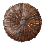 Bamboe Wandlamp Rond Bruin S thumbnail 2