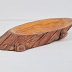 Vintage Pine Fruitschaal Hout Brutalist ‘60 Denmark Schaal thumbnail 3