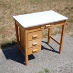 Piet Zwart Bureau Vintage Houten Bureau thumbnail 4