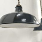 Industriële Vintage Cafe/plafondlamp Metaal/emaille thumbnail 11