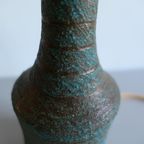 Vintage Keramiek Tafellamp Lamp Turquoise Zwart thumbnail 11