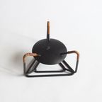 Teapot Stand In Rattan And Steel By Laurids Lonborg Denmark 1950S thumbnail 9