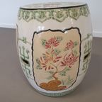 Set Of 2 Porcelain Chinoiserie Garden Stools thumbnail 10