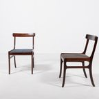 Pair Of Ole Wanscher Dinning Chairs ‘Rungstedlund’ By Poul Jeppesen Møbelfabrik, 1950’S Denmark thumbnail 3