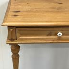 Brocante Schrijftafeltje/Sidetable Bureau Haltafel Massief thumbnail 8