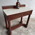 Antique Console Table With Marble Top thumbnail 7