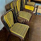 Set Van 4 Seducta René Malavel Jaren Fifties Stoelen Stapelbaar thumbnail 6