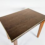 Vintage Plantentafel - Bijzettafel - Hout - Metaal - 60'S thumbnail 3