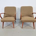 Set Vintage Fauteuils Teak ´60 Scandinavisch Mid Century thumbnail 13