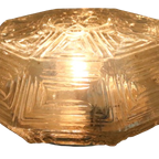 Vintage Nos Hexagon Plafondlamp Plafonniere Glas thumbnail 9