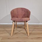 4x Arco Close Eetkamerstoelen - Showroomstaat - Roze - Blauw thumbnail 6