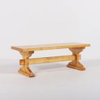 Small Solid Pine Bench-Coffee Table From 1980’S, Sweden thumbnail 3