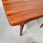 Vintage Deense Salontafel Massief Teak thumbnail 9