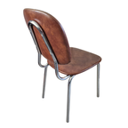 Eetkamerstoelen Vintage Chroom En Kunststof thumbnail 2