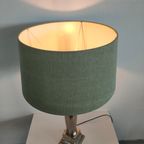 Hoge Tafellamp Met Groene Kap ('emperische Stijl') thumbnail 5