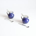 Rorstrand Porcelain Mustard Pots, Set Of Two. thumbnail 9