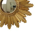 Kleine Sunburst Spiegel Bladgoud Convex Zonnespiegel 25cm thumbnail 5