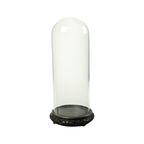 Grote Antieke Stolp Globe Mondgeblazen Aziatische Houten Basis thumbnail 5
