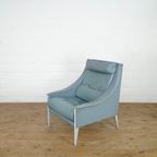 Leather Gio Ponti Lounge Chair Model Dezza For Poltrona Frau thumbnail 8