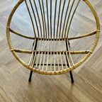 Rohé Noordwolde Rotan Bamboe Fauteuil 1960 thumbnail 8