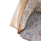 2 X Armchair / Club Chair / Floral Fabric / 1980s thumbnail 5