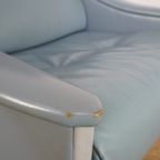 Leather Gio Ponti Lounge Chair Model Dezza For Poltrona Frau thumbnail 7