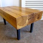 Prachtige Eiken Balken Boomstam Salontafel thumbnail 7