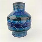 Prachtige Italiaanse Blauwe Bitosso Vaas 20 Cm thumbnail 7