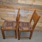 2 Ouderwetse Eiken Stoelen thumbnail 6