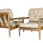 Set Vintage Mid Century Easy Chairs Fauteuils Fauteuil thumbnail 2