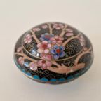 Oud Cloisonné Doosje Dekseldoos Pillendoosje thumbnail 3