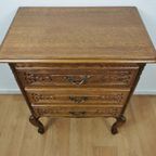 Vintage Queen Ann Ladekastje Ladekast, Commode Dressoir Nachtkastje 13 thumbnail 13