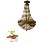 Vintage Kristal Glas Lamp Hanglamp Plafondlamp Kroonluchter thumbnail 7